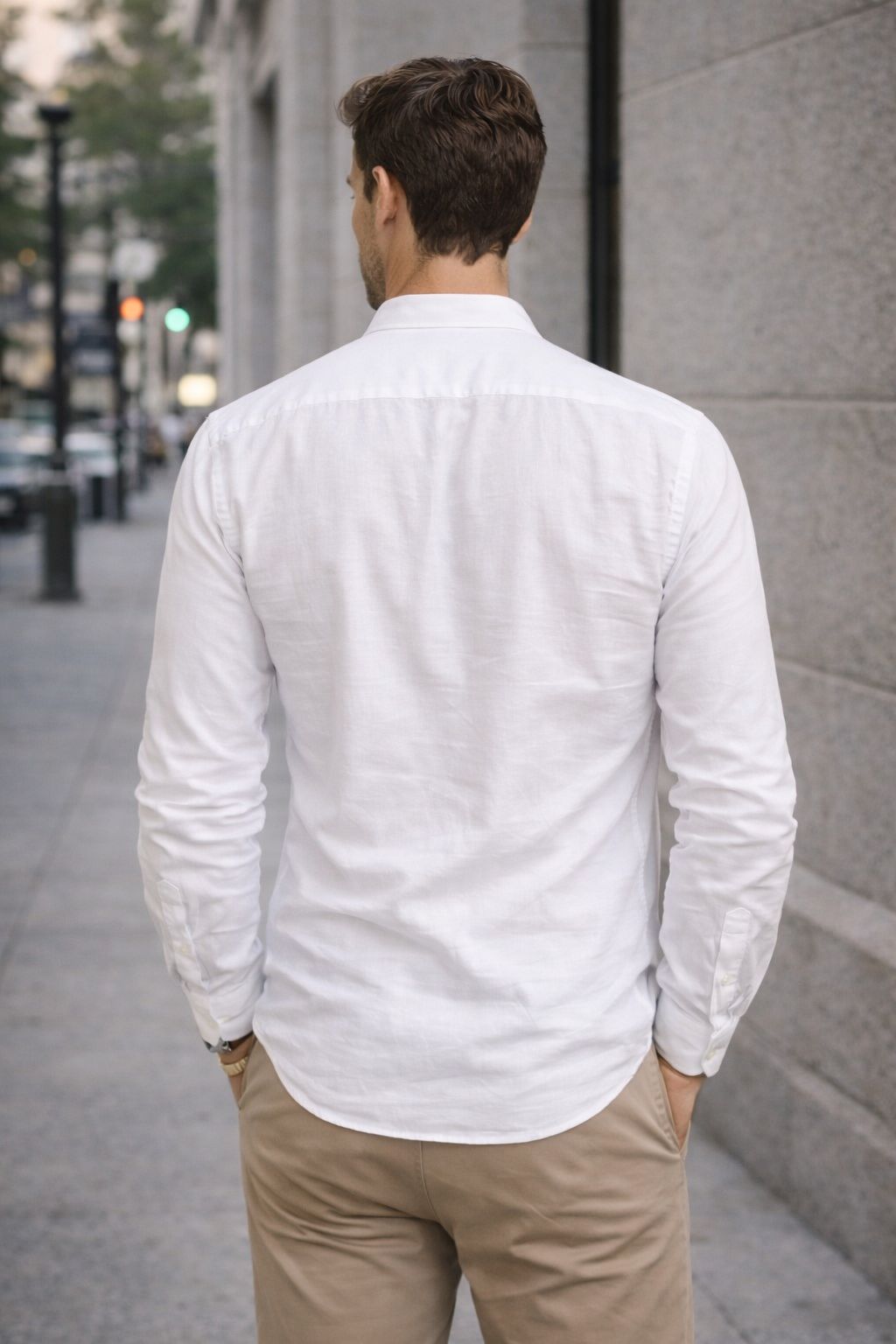 6518SKSPBL - CAMISA SKINNY SUPER PREMIUM BLANCO